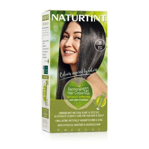 Permanent Hair Colour Gel 1N Ebony Black