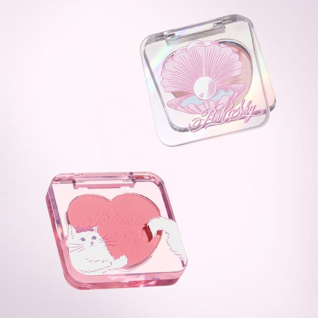 Pink Shy Heart Pop Blusher