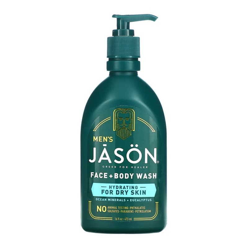 Men's, Face + Body Wash, Ocean Minerals + Eucalyptus