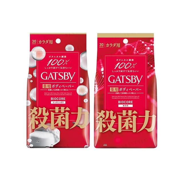 Gatsby Biocore Deodorant Body Paper, Unscented