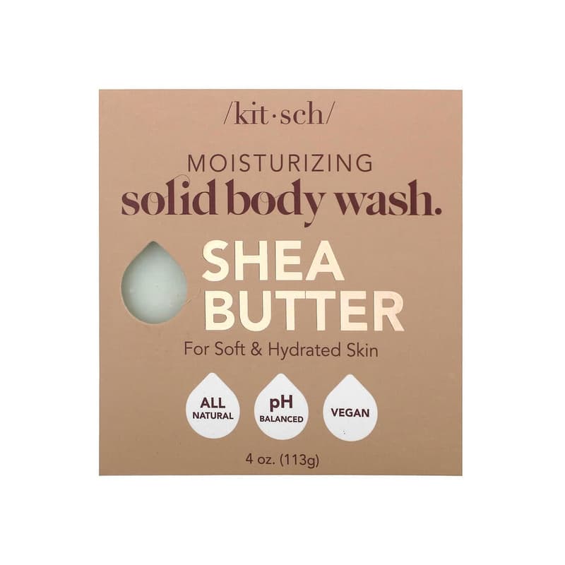 Shea Butter Solid Body Wash Bar, Almond & Shea