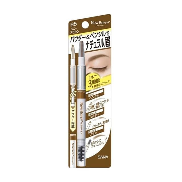 New Born W Brow EX 3 In 1 Eyebrow Pencil, B5