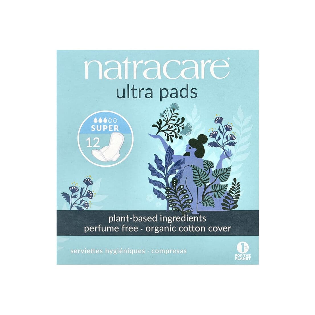 Ultra Pads, Organic Cotton Cover, Super