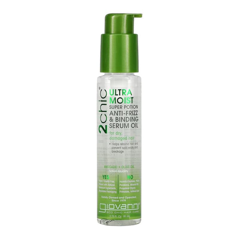 2chic, Ultra-Moist Super Potion Anti-Frizz & Binding Serum Oil, Avocado + Olive Oil