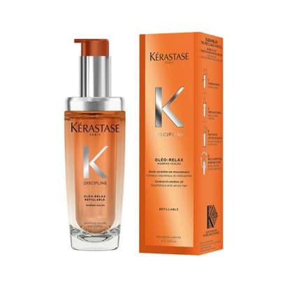 Kérastase Oleo-Relax Hair Oil Morpho Huile Refillable Bottle, for Dry and Frizz-prone Hair with Marula Oil