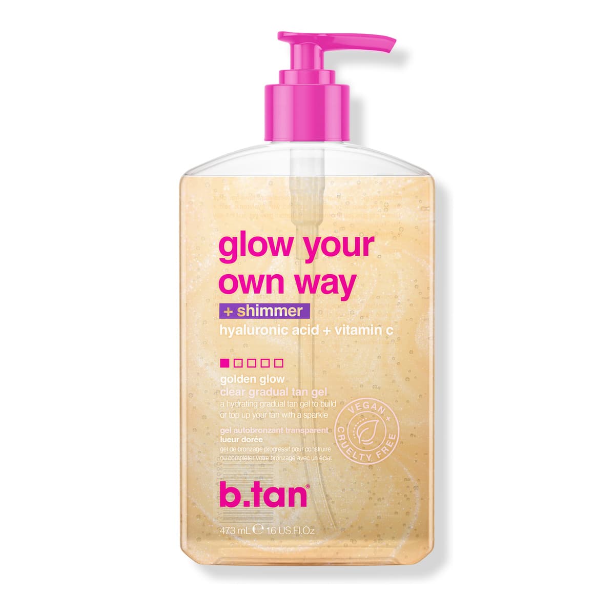 Glow Your Own Way + Shimmer Shimmering Clear Self Tan Gel