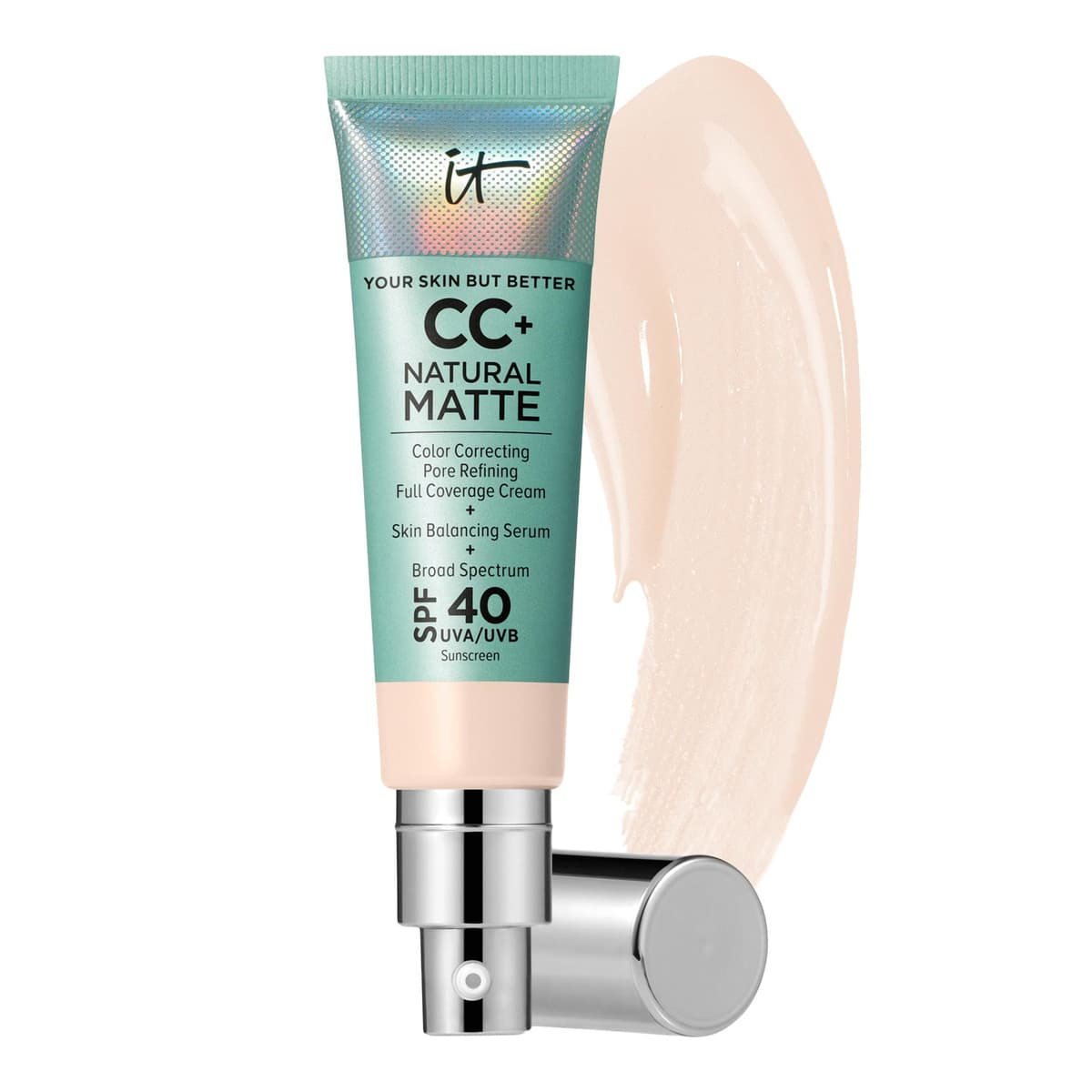 CC+ Cream Natural Matte Foundation with SPF 40, Fr Porcelain