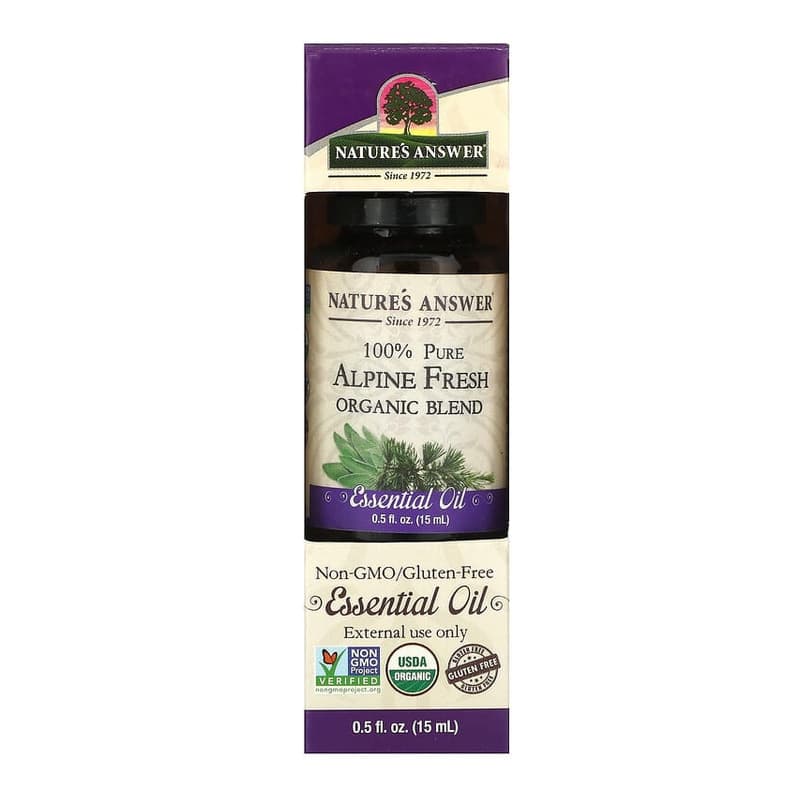 100% Pure Organic Essential Oil Blend, Alpine Fresh
