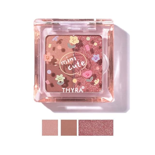 Mini Cute 3 Color Eyeshadow, #E11 Gummy