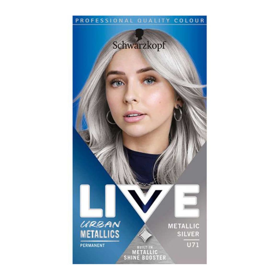 LIVE Metallic Silver U71 Permanent Hair Dye