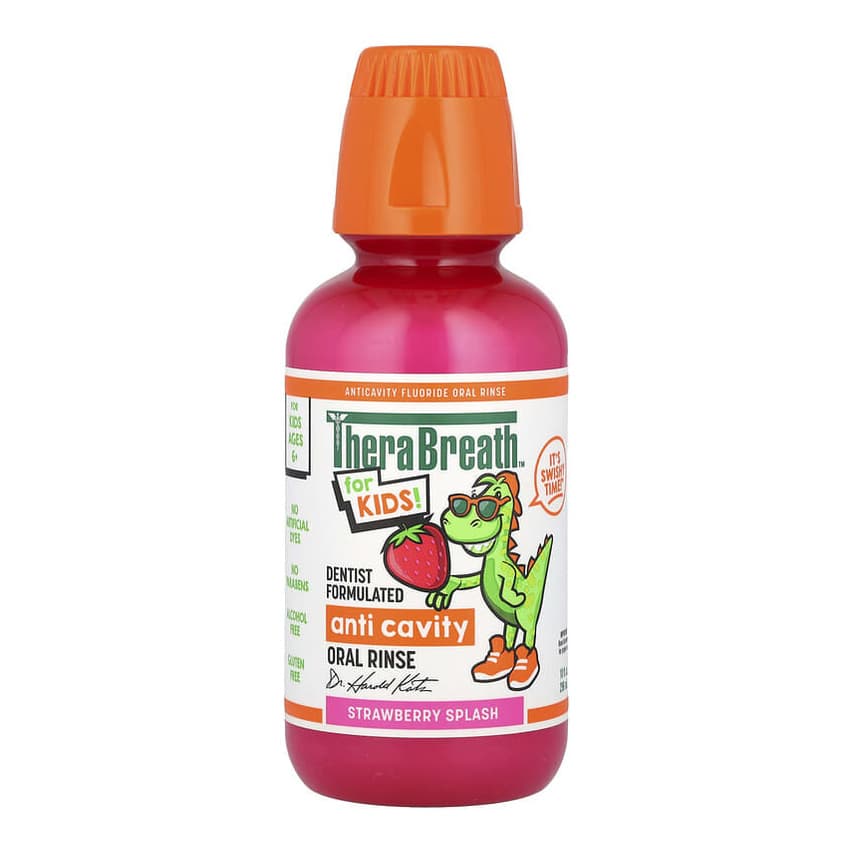 For Kids! Anti Cavity Oral Rinse, Ages 6+, Strawberry Splash