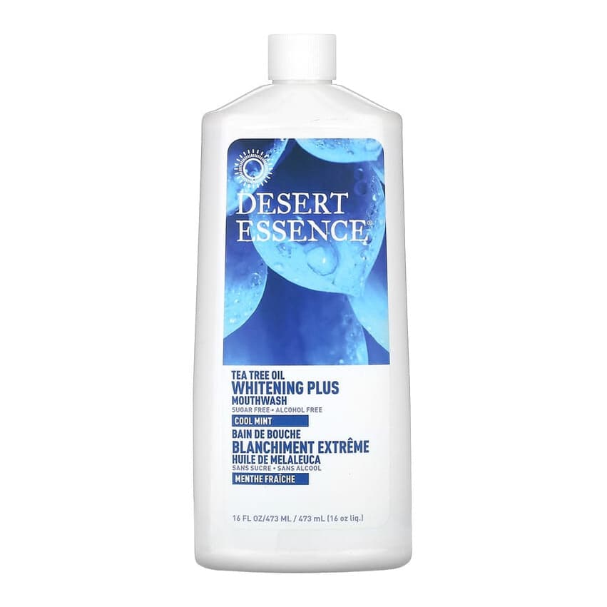 Tea Tree Oil, Whitening Plus Mouthwash, Cool Mint