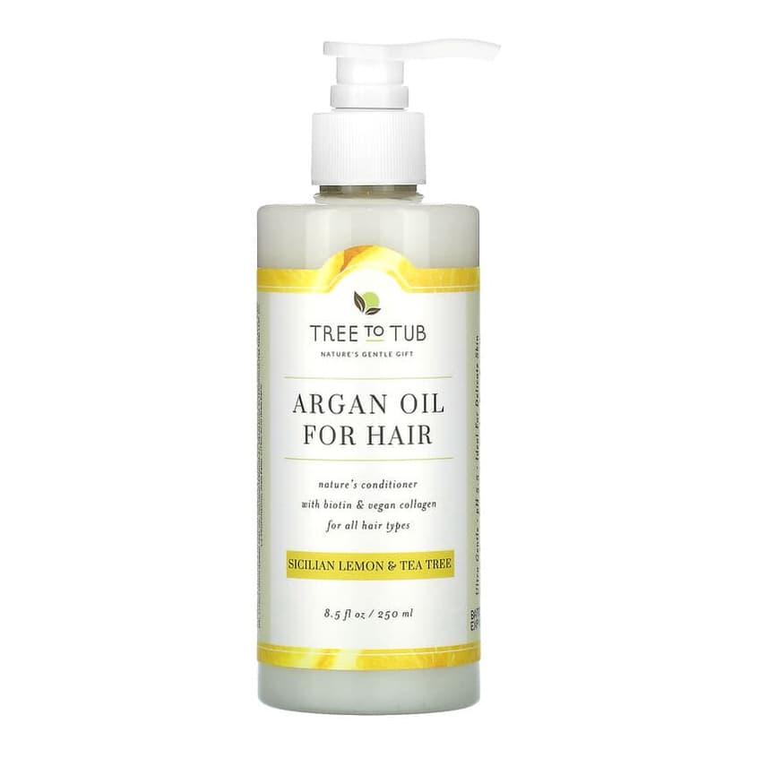 Argan Oil For Hair Conditioner, For All Hair Types, Sicilian Lemon & Tea Tree