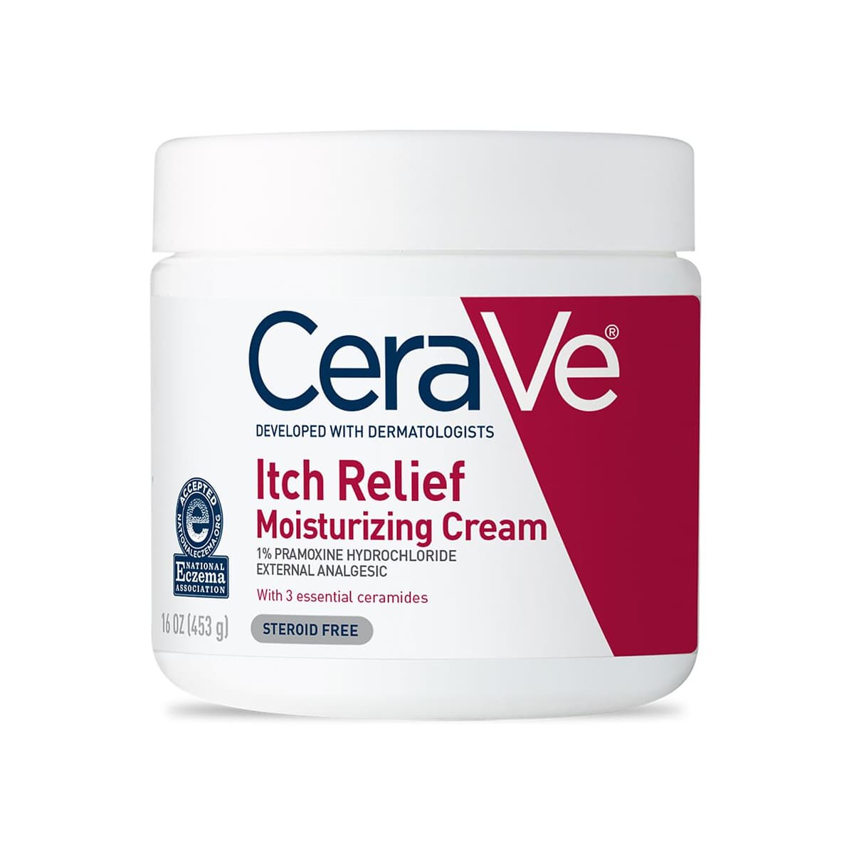 Itch Relief Moisturizing Cream with Pramoxine Hydrochloride for Dry Skin