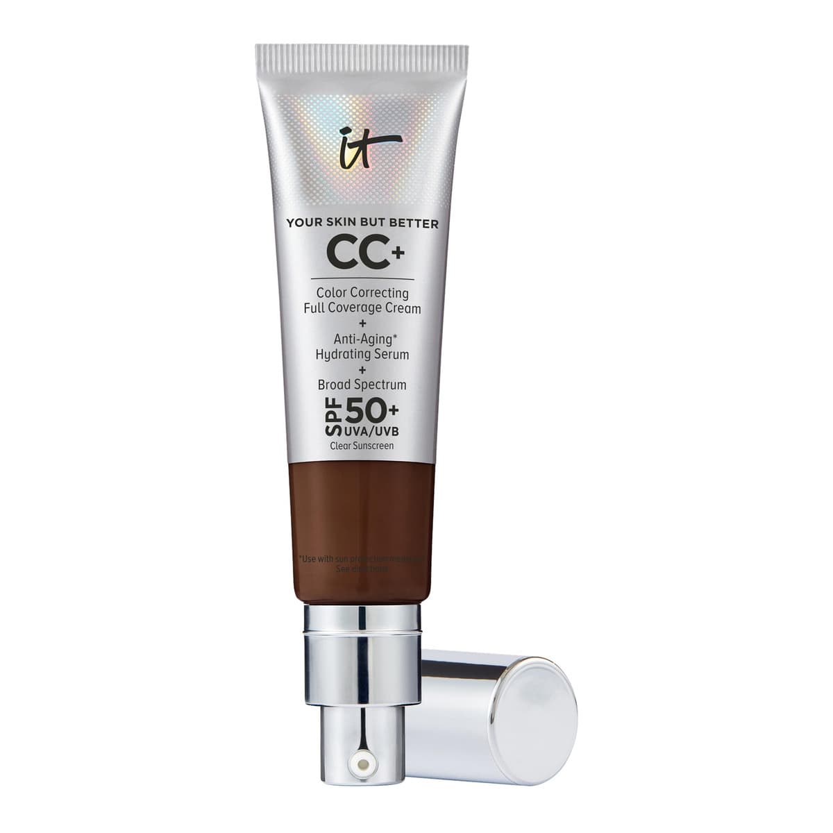 CC+ Cream Full Coverage Color Correcting Foundation with SPF 50+, Deep Mocha