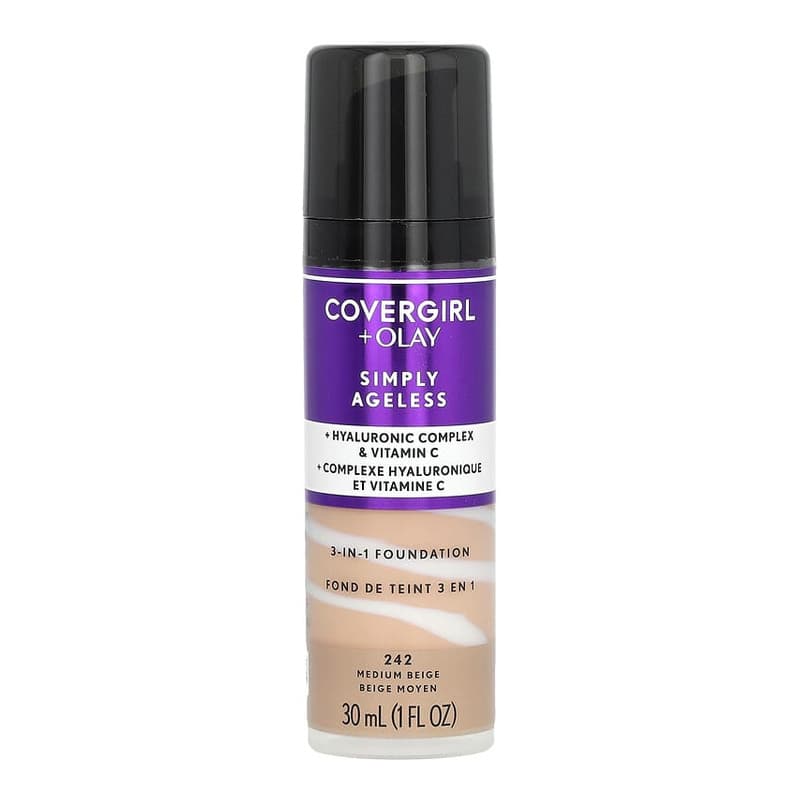 Olay Simply Ageless, 3-in-1 Foundation, #242 Medium Beige
