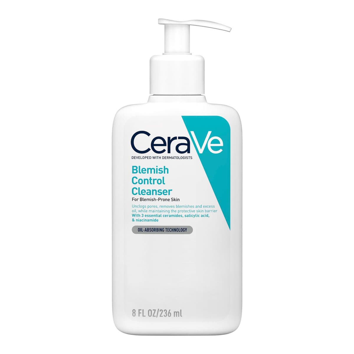 Blemish Control Face Cleanser with 2% Salicylic Acid & Niacinamide for Blemish-Prone Skin