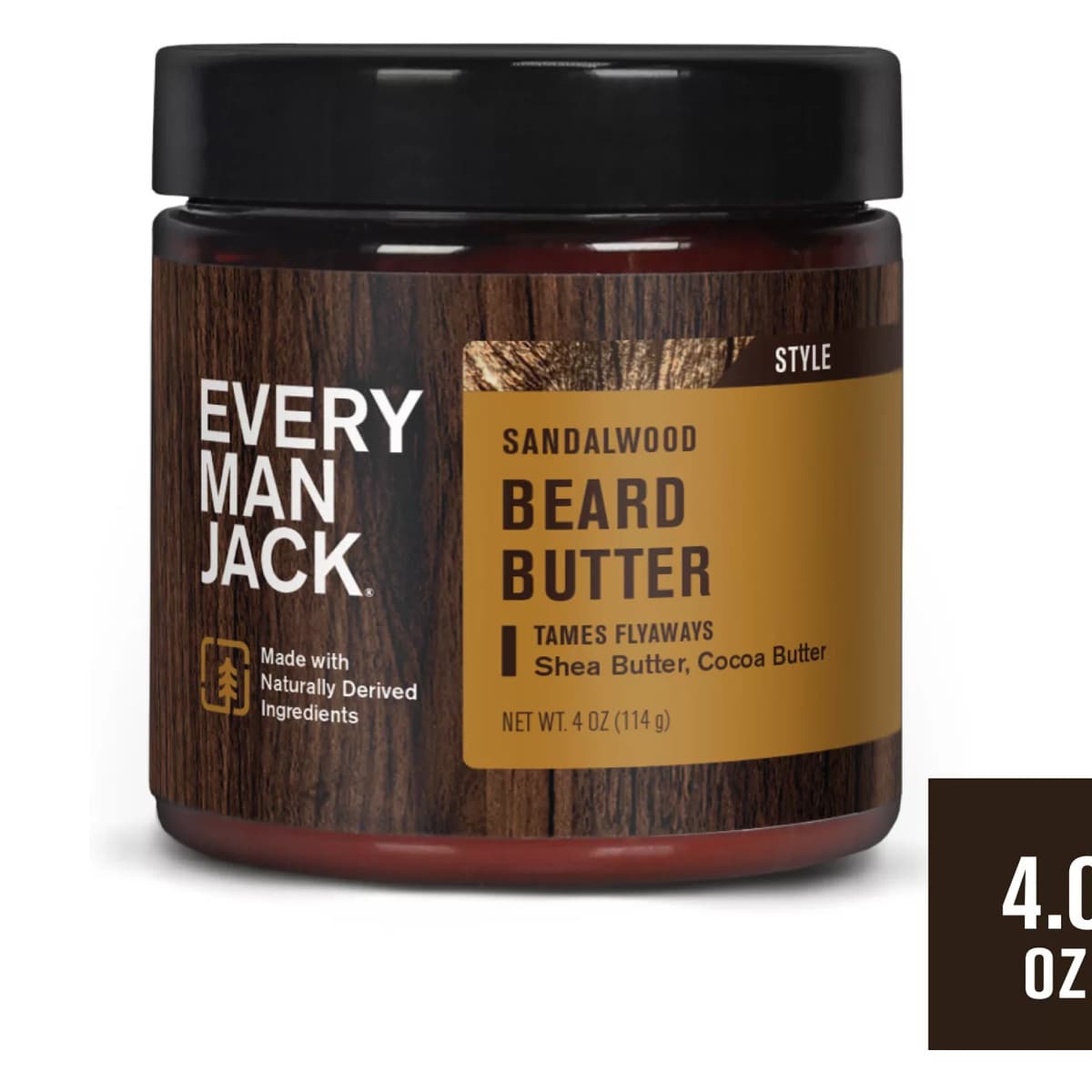 Men's Moisturizing Beard Butter with Cocoa Butter and Shea Butter - Sandalwood