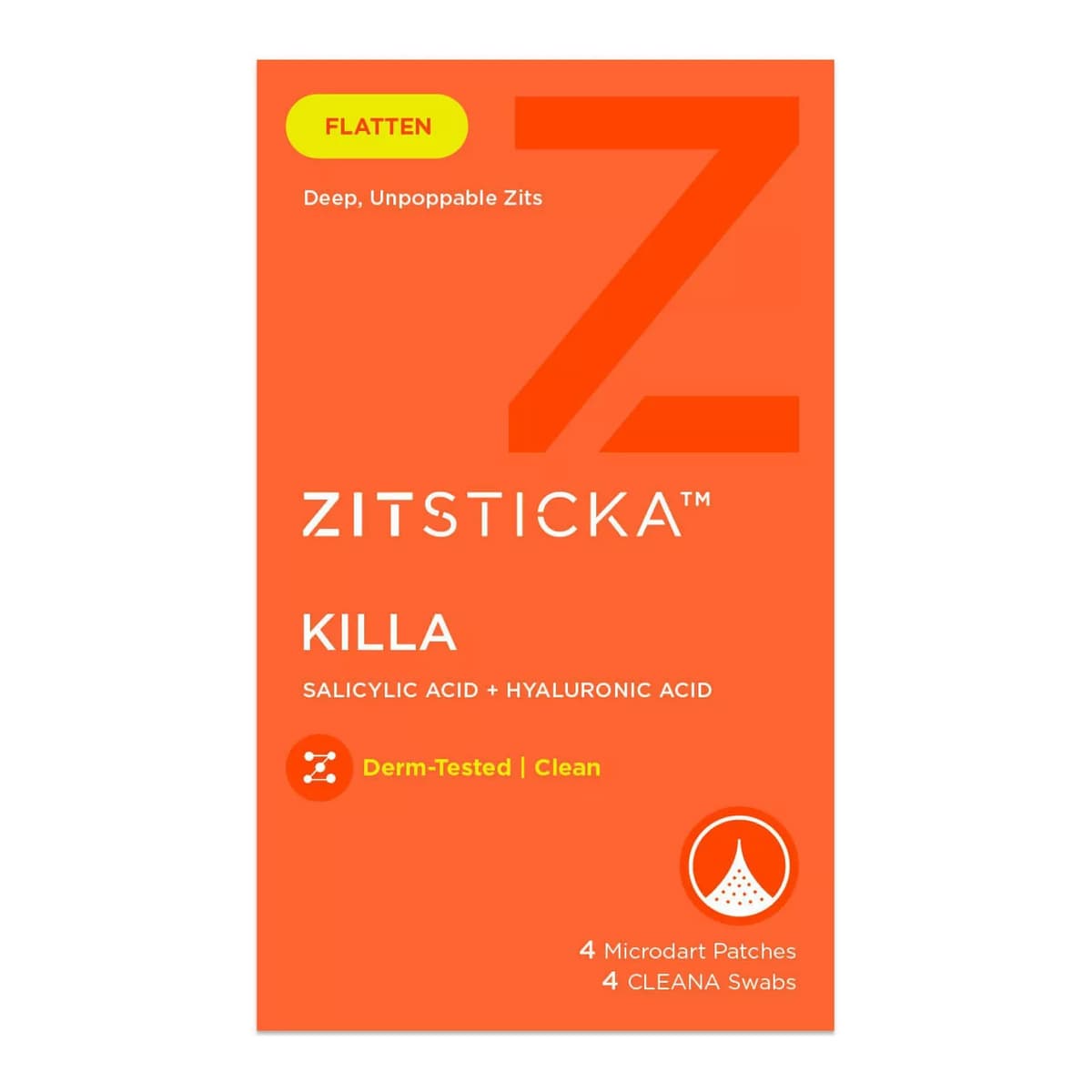 Killa Deep Zit Microdart Acne Pimple Patch - 4pk