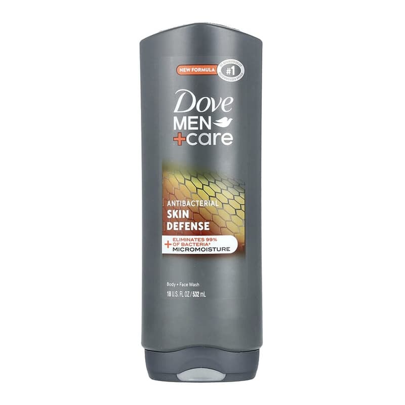 Men+Care, Skin Defense, Body + Face Wash