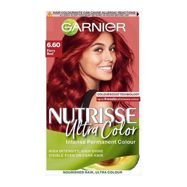 Ultra Permanent Hair Dye Fiery Red 6.60
