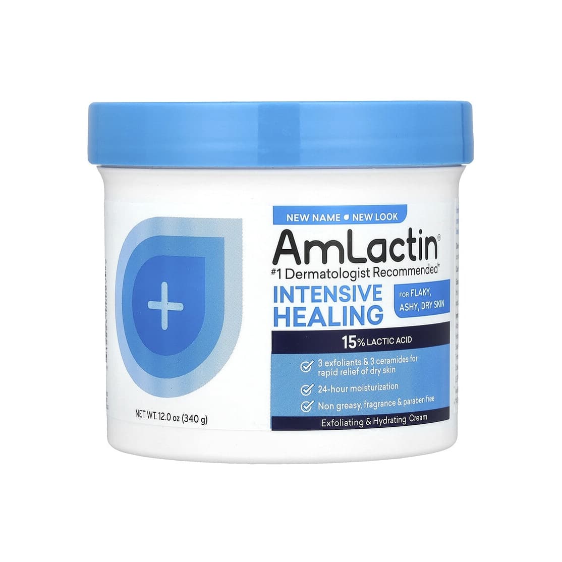 Intensive Healing, Exfoliating & Hydrating Cream, For Flaky, Ashy, Dry Skin