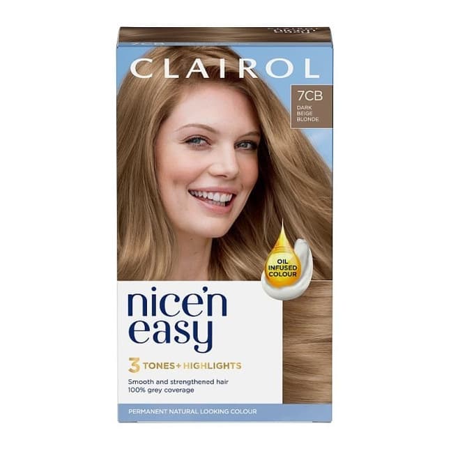 Clairol Nice'n Easy Hair Dye 7CB Dark Champagne Blonde