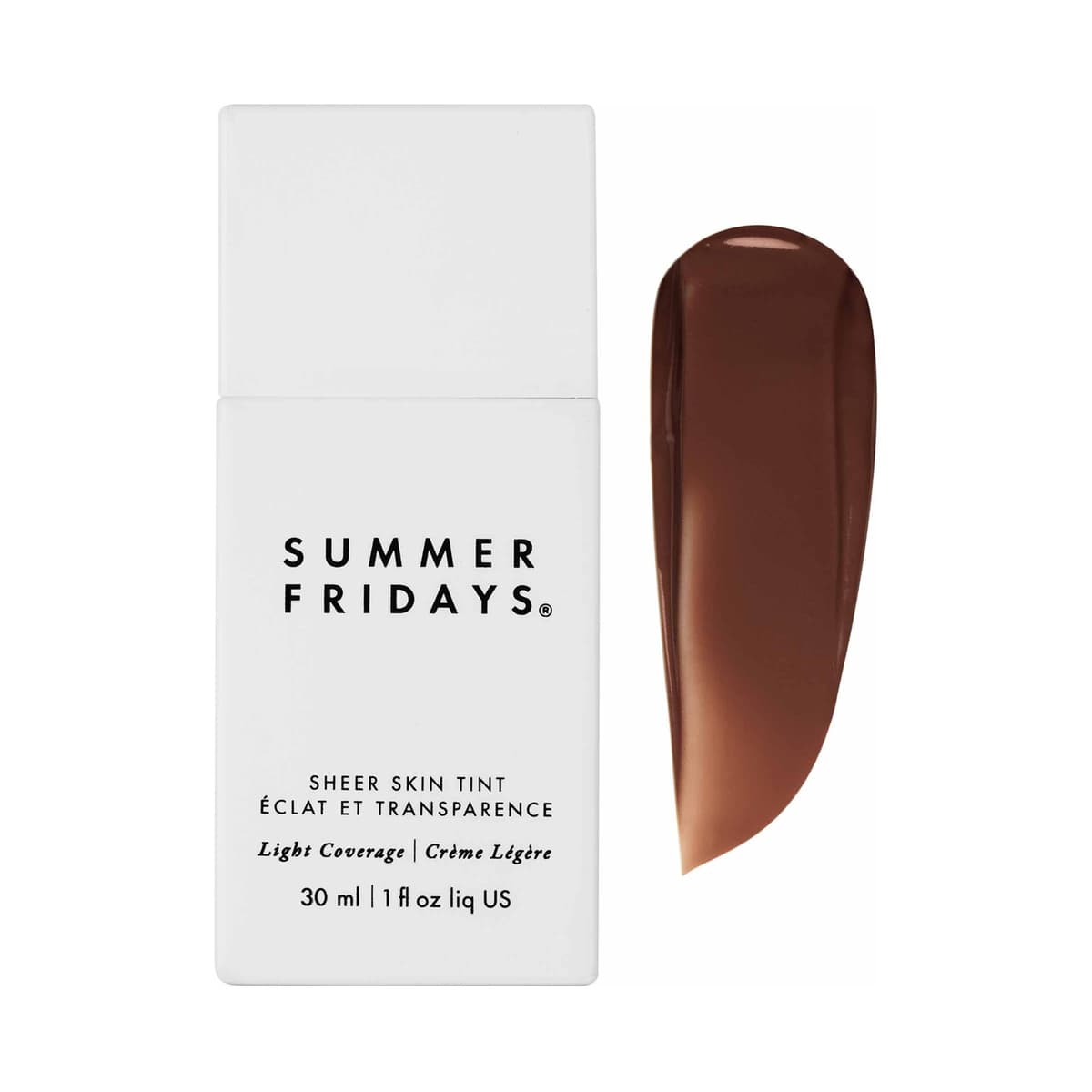 Sheer Skin Tint with Hyaluronic Acid + Squalane, Shade 8