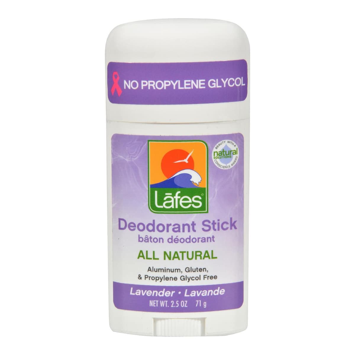 Natural Body Care Natural and Organic Deodorant Stick Lavender