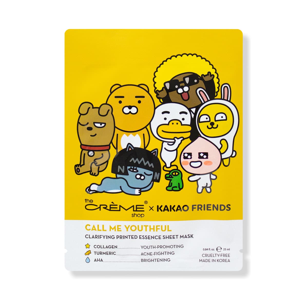 Kakao Friends Call Me Youthful Printed Essence Sheet Mask