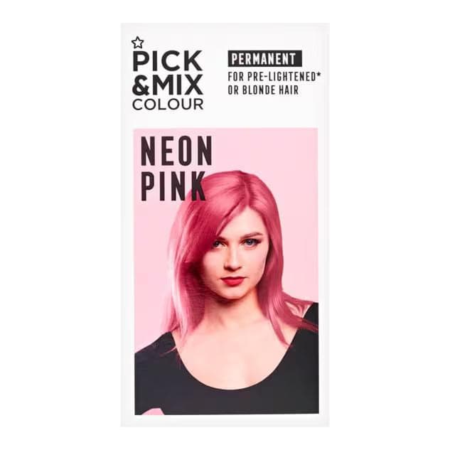 Superdrug Pick & Mix Permenant Hair Dye Denim Neon Pink
