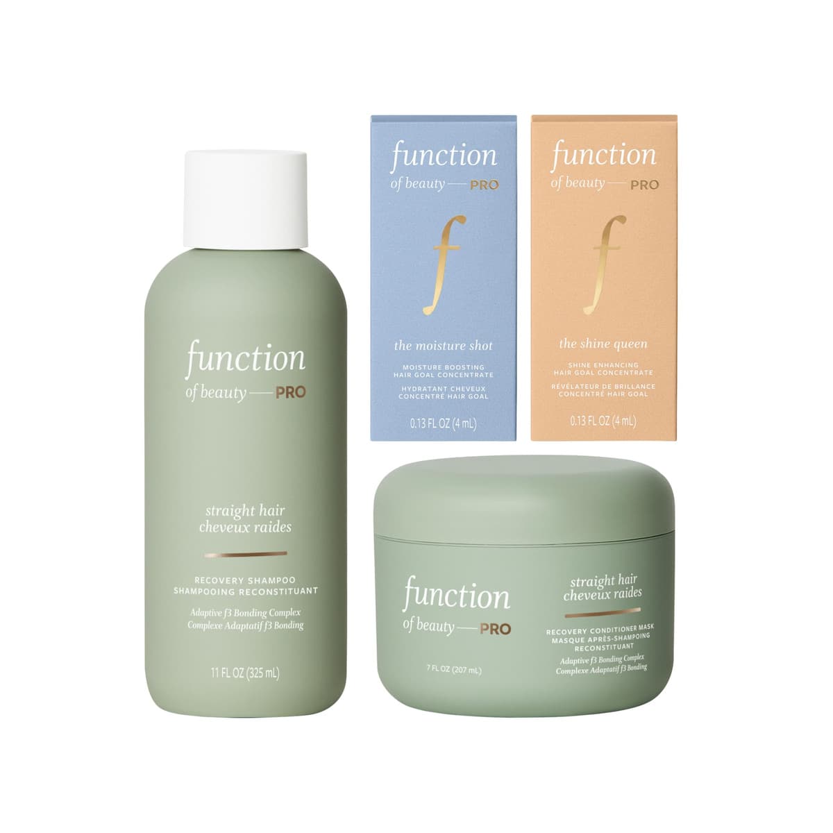 Straight Shampoo & Mask Value Set with Moisture and Shine Boosters