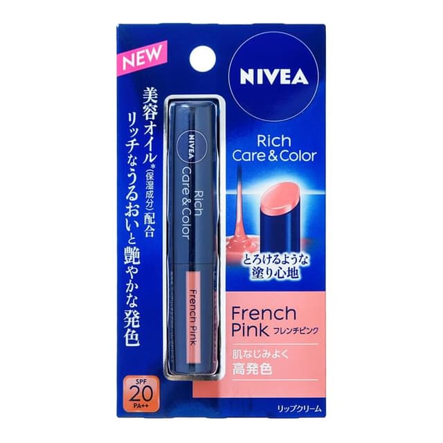 Rich Care & Color Lip Balm SPF 20 PA++, French Pink