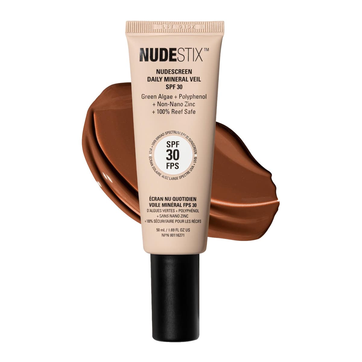 Nudescreen Daily Mineral Face Veil SPF 30, Hot