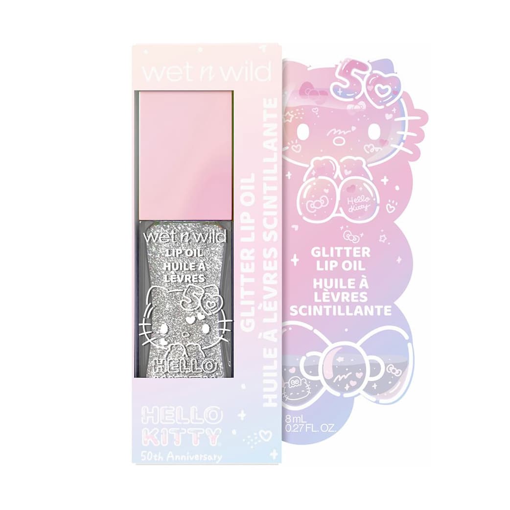 Hello Kitty Glitter Lip Oil, Diamond Bow