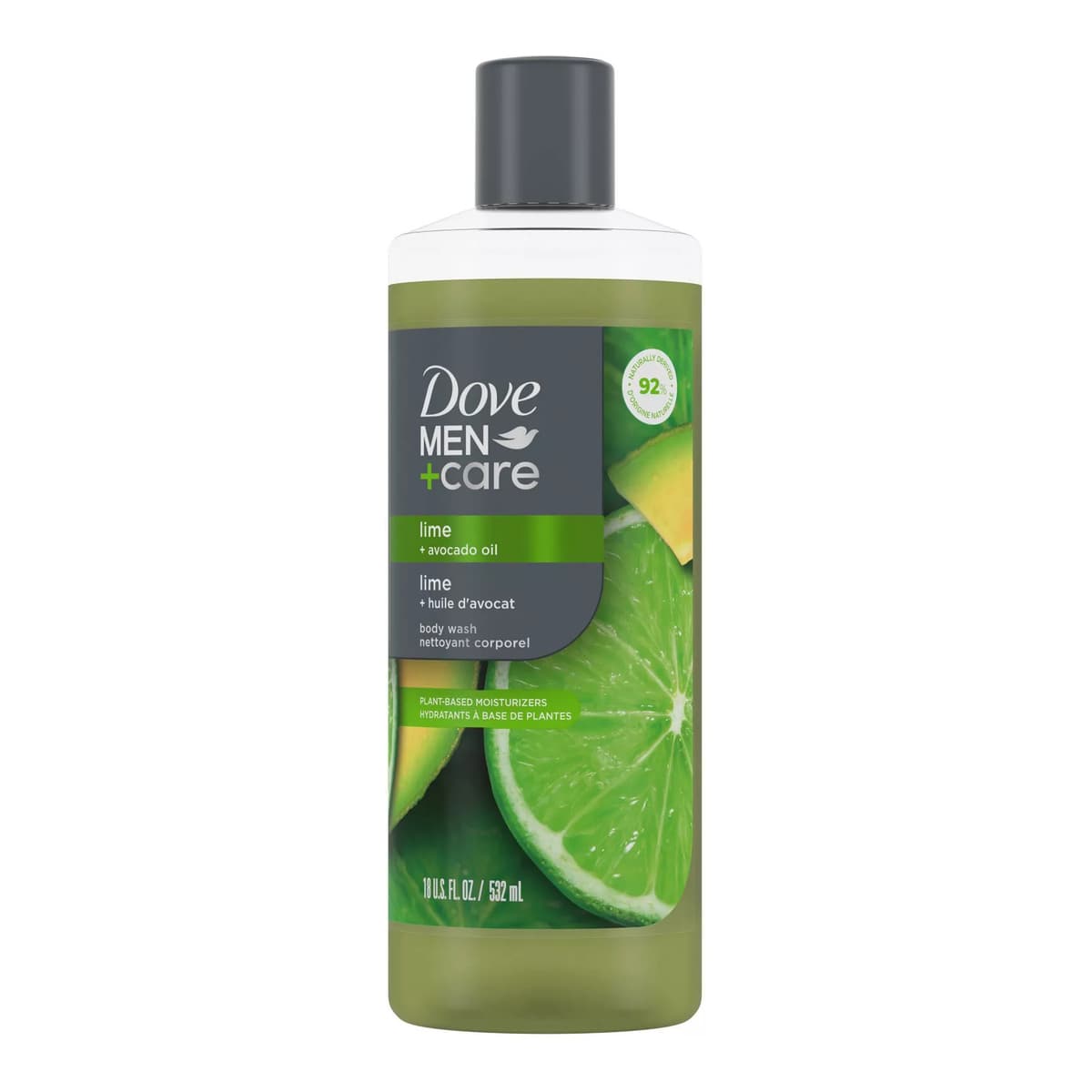 Reinvigorating Lime + Avocado Plant Based Hydrating Body Wash