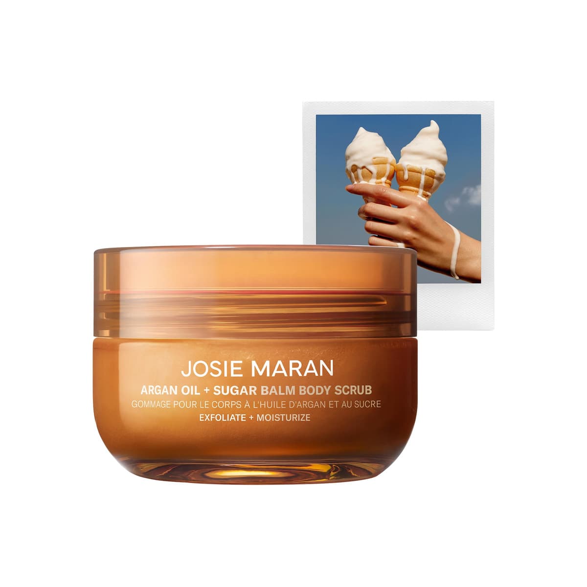 Vanilla Vibezzz - Argan Oil + Sugar Balm Refillable Exfoliating Body Scrub Jar