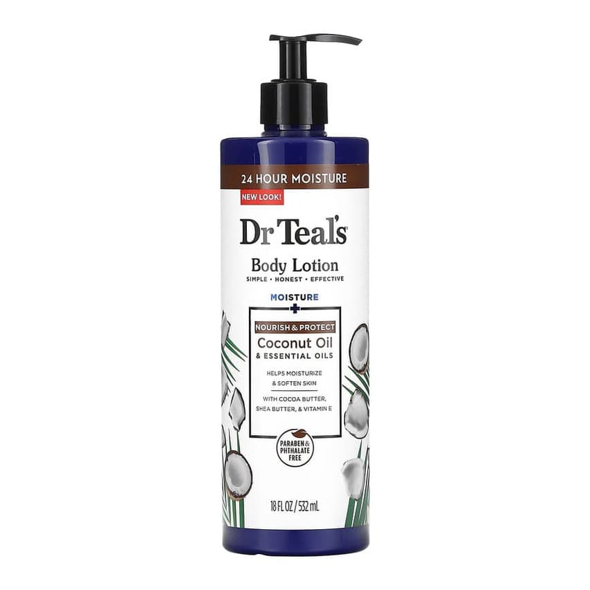 Body Lotion, Nourish & Protect, Coconut Oil & Essential Oils