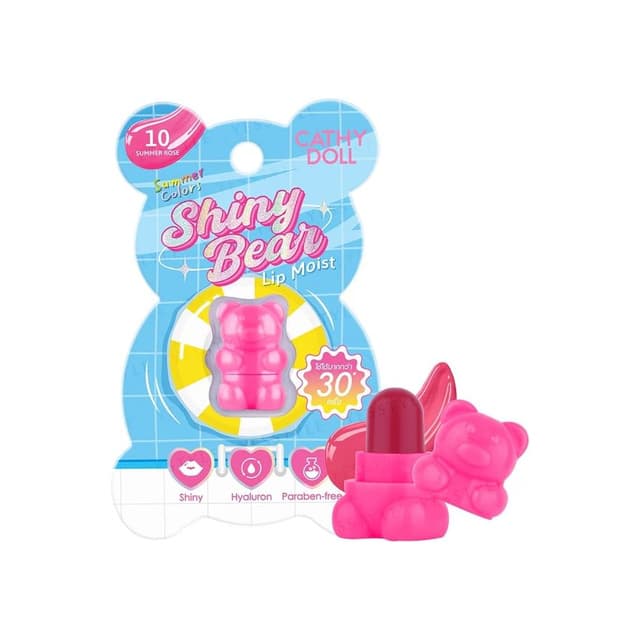 Shiny Bear Lip Moist, #10 Summer Rose