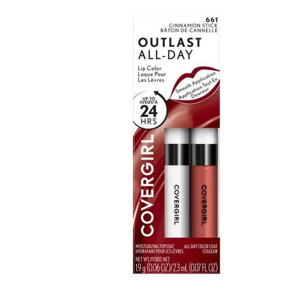 Outlast All-Day Lip Color with Topcoat, cinnamon stick