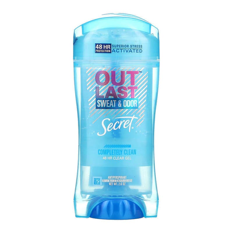 Outlast, 48 Hour Clear Gel Deodorant, Completely Clean