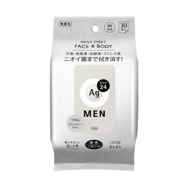 Ag Deo 24 Men Face & Body Sheet, No Fragrance