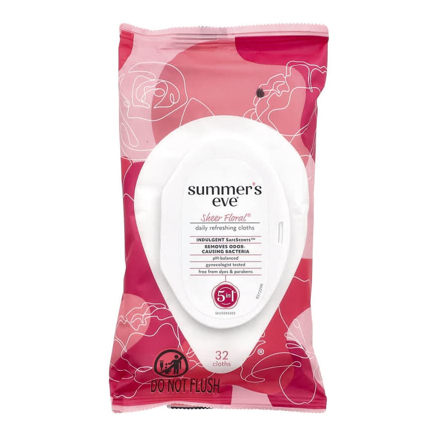 5 in 1 Daily Refreshing Cloths, Sheer Floral®
