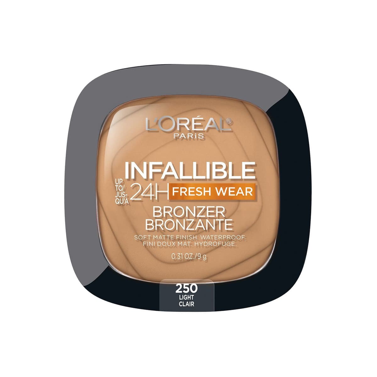 Up to 24H Fresh Wear Soft Matte Bronzer, #250 Light