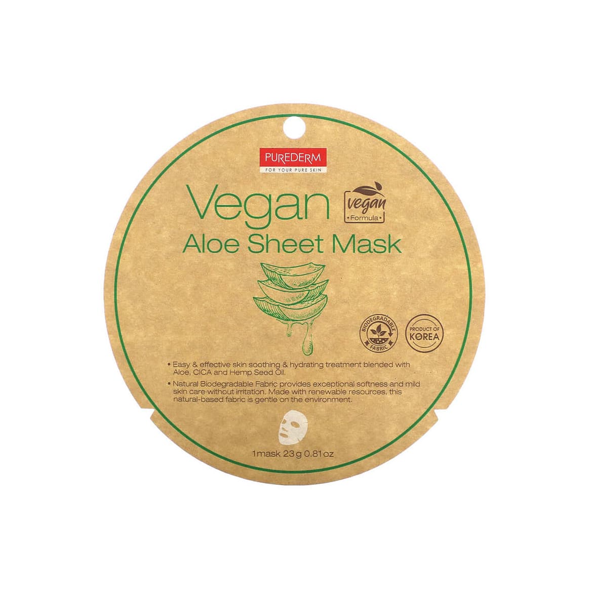 Vegan Aloe Beauty Sheet Mask