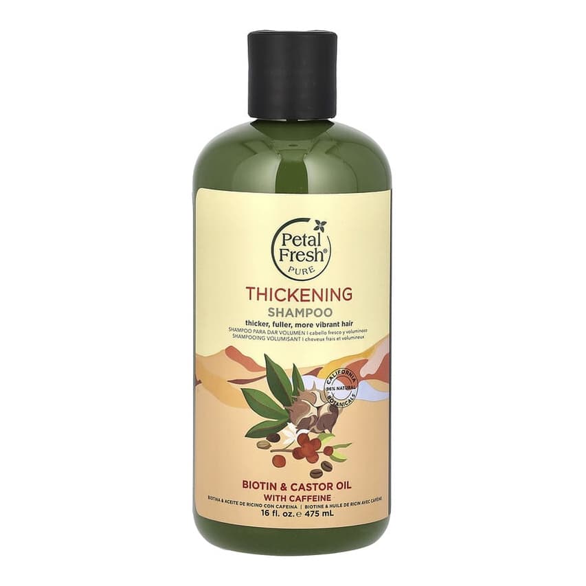 Pure, Thickening Shampoo, Biotin & Castor Oil With Caffeine