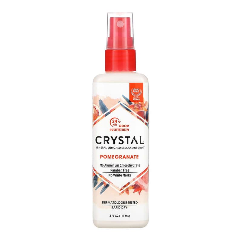 Mineral-Enriched Deodorant Spray, Pomegranate
