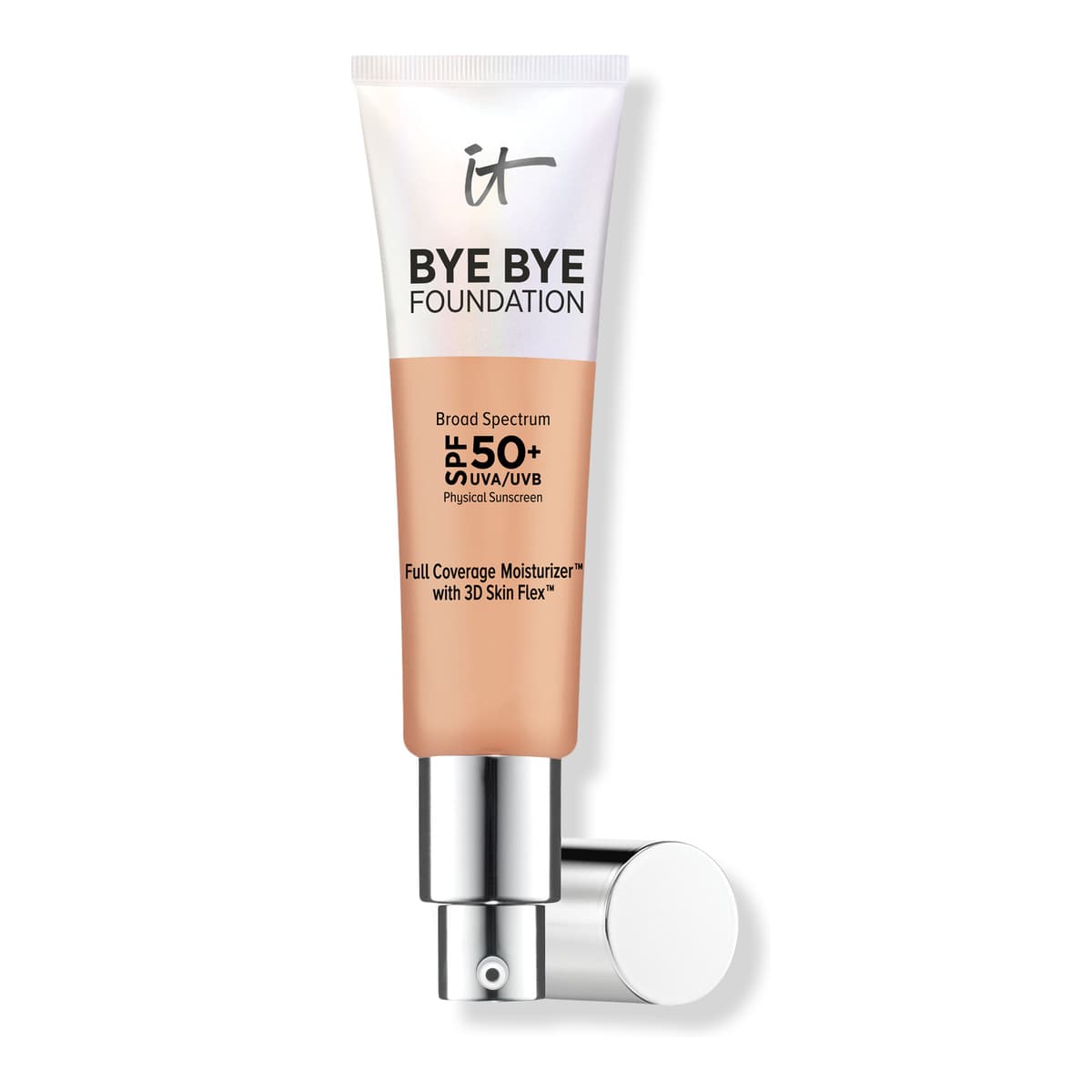 Bye Bye Foundation Full Coverage Moisturizer with SPF 50+, Medium Tan