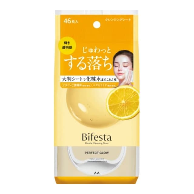 Bifesta Micellar Cleansing Sheet, Perfect Glow