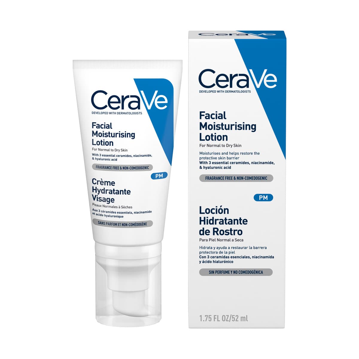 PM Facial Moisturising Lotion with Ceramides for Normal to Dry Skin